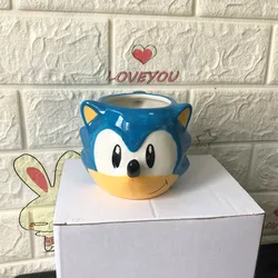 Blue Supermouse Ceramic Mug Creative 3D Cartoon Handle Water Mug Coffee Mug