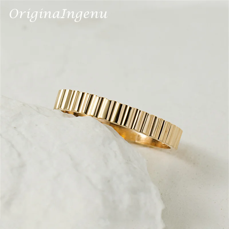 

14K Gold Filled Thick Band Ring Handmade Gold Ring Minimalism Jewelry Dainty Tarnish Resistant Jewelry Boho waterproof Ring