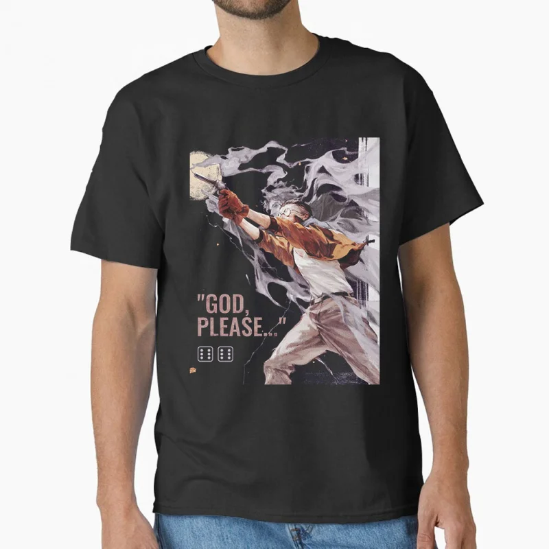 

0731 Funny Kim kitsuragi Anime Disco Elysium rpg video game Gift T shirt 100% cotton print large size Tops S-6XL mens clothing