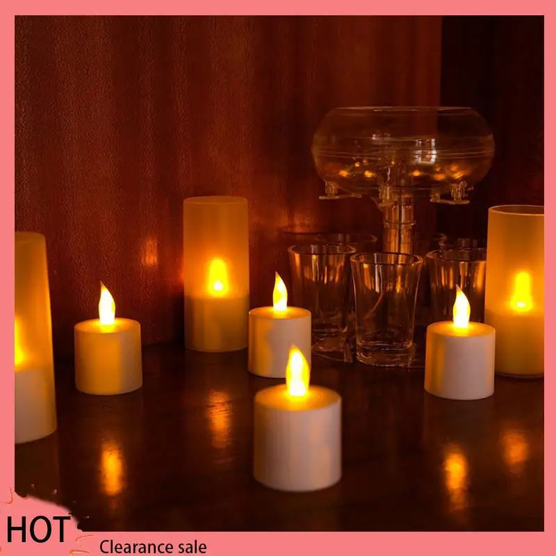 

A88Z Flameless Candles With Remote Control Timer & Charging Base, 24Pcs USB Rechargeable Battery LED Tea Lights Candles