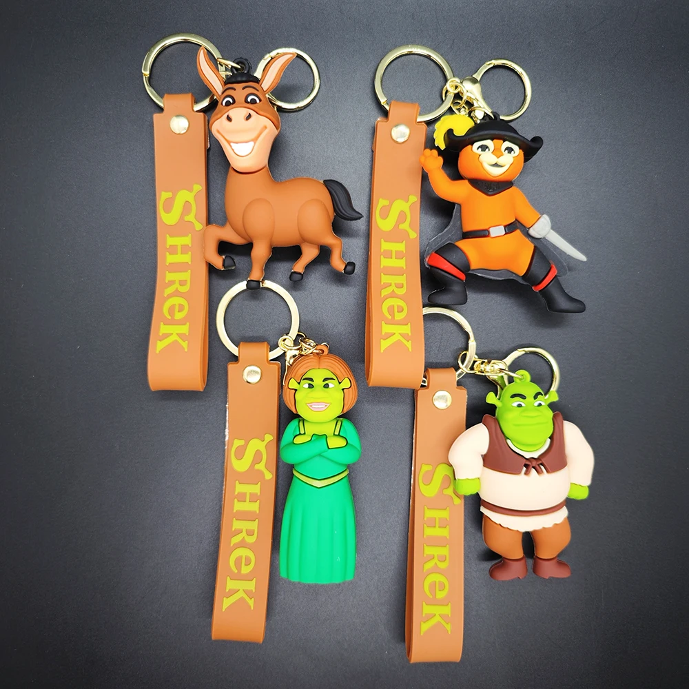 Shrek Key Chain Cartoon Doll Bag Pendant Car Key Chain Claw Machine Small Gift