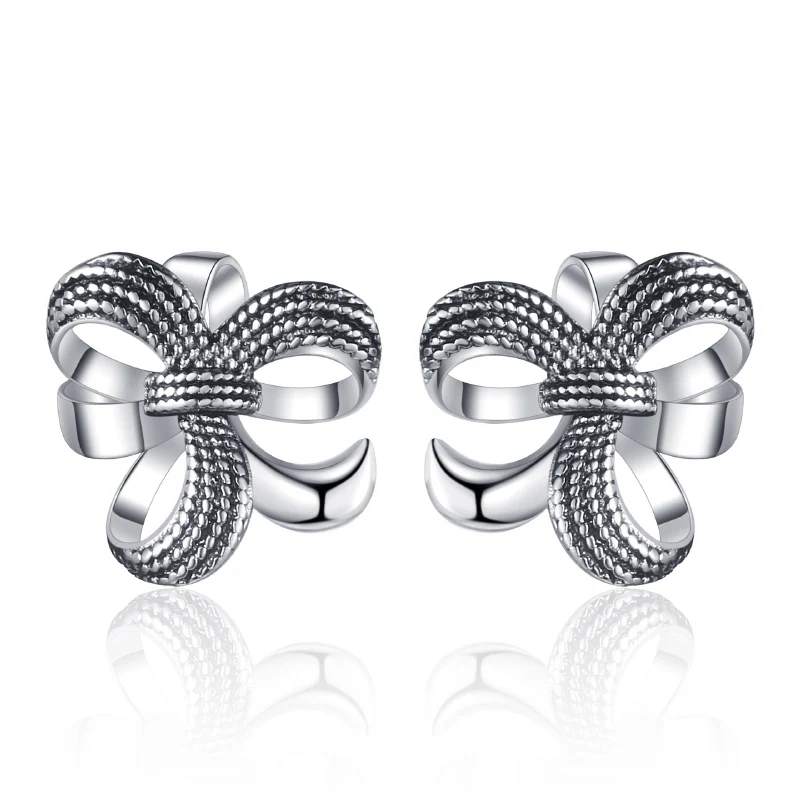 

New French Style Hollow Flower Earrings for Women Fashion Sweet Thai Silver Jewelry Elegant Light Luxury Ear Accessories KOFSAC