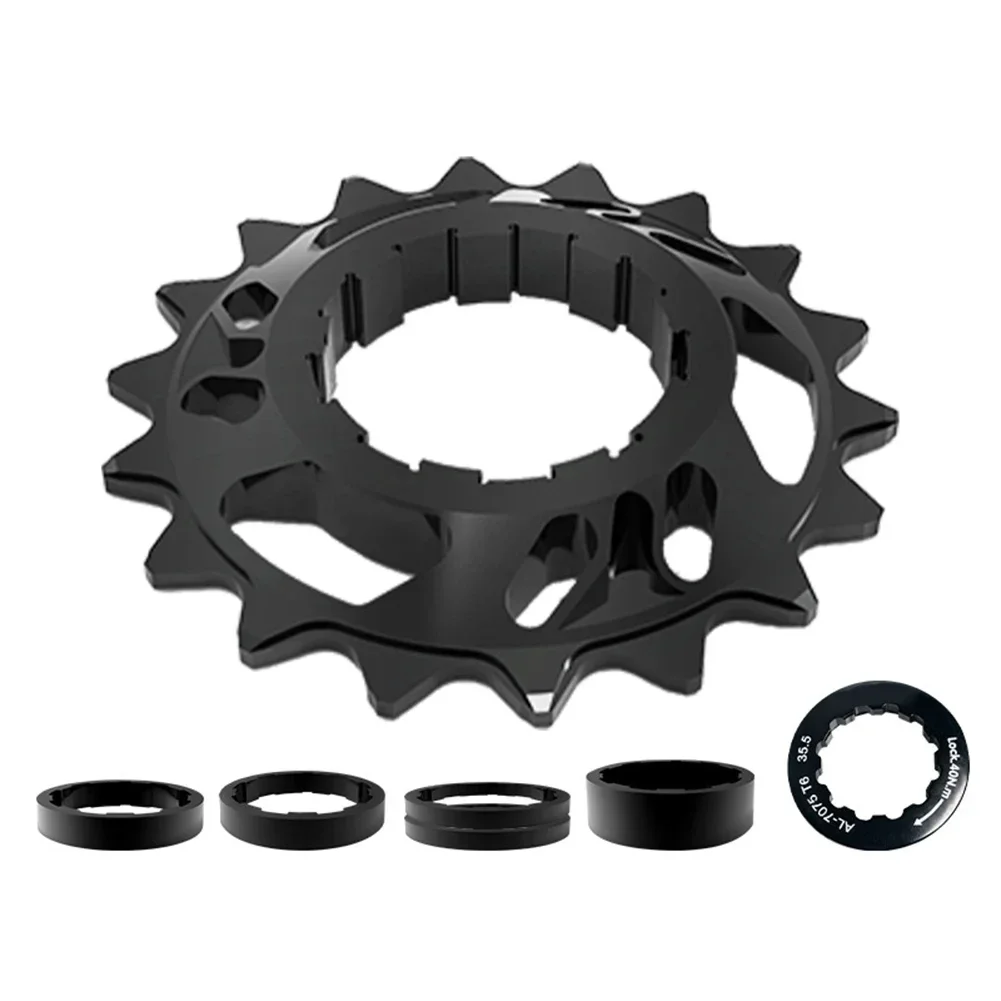 1pc Single Speed Conversion Kit Single Speed Cassette Cog 18T MTB Freewheel Bike Sprocket For Freewheel Chain Aluminum Alloy