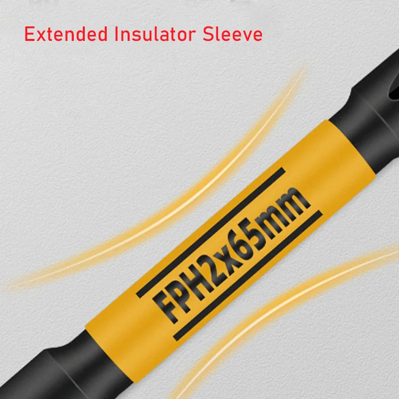 Imagem -04 - Eletricista Especial Chave de Fenda Bits Cabeça de Lote Magnético Cruz Forte Anti-slip 65 mm 110 mm 150 mm Pcs Fph2
