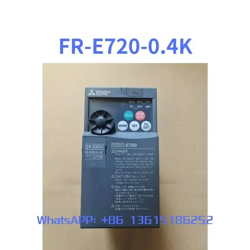 

FR-E720-0.4K Second-hand inverter 0.4kW test function OK