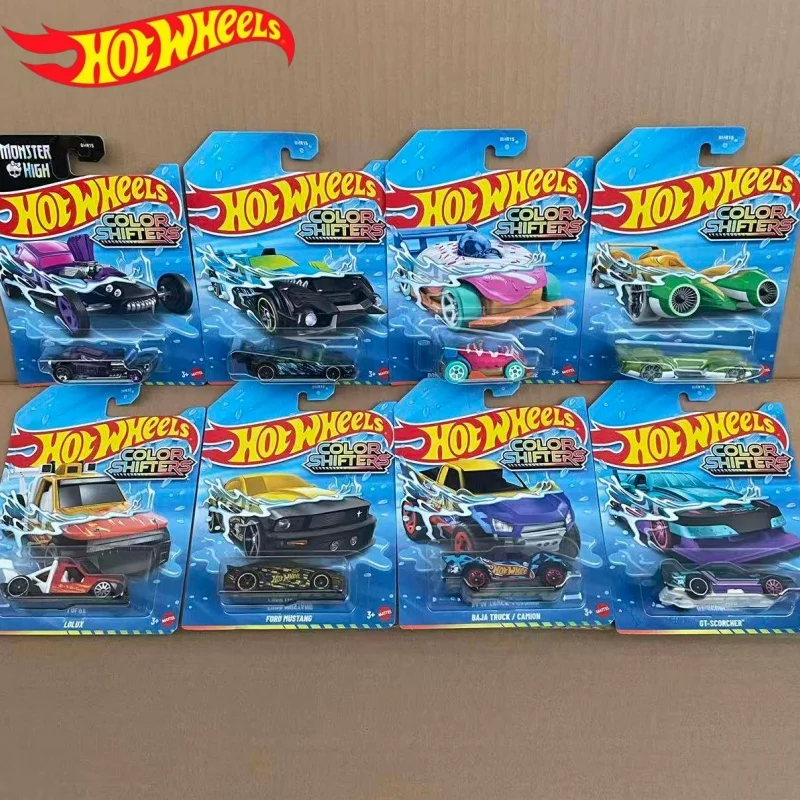 

Коллекционная модель автомобиля Hot Wheels BHR15-D Color Shifters Series Ford Mustang Donut, литая под давлением, игрушка-сюрприз, подарок