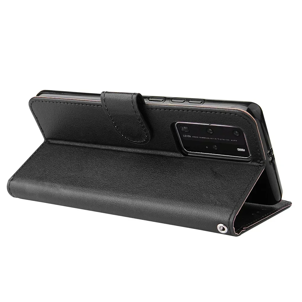 กระเป๋าสตางค์หนังสําหรับ Huawei P40 P30 Pro P20 P10 P9 P8 Mate 20 10 Lite P Smart Plus Y7 Y6 Y5 2019 2018 ป้องกันฝาครอบ