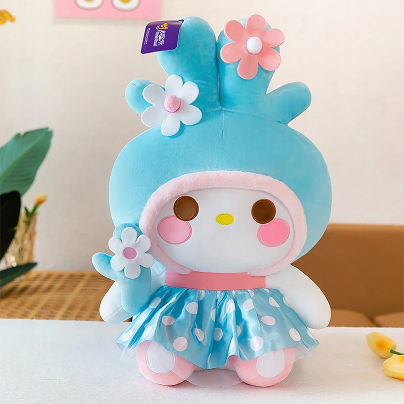 Sanrio lindo juguete de peluche creativo Animal ciervo de verano niños cumpleaños regalo de Navidad para niñas premio muñeco de peluche venta al por mayor regalo de peluche