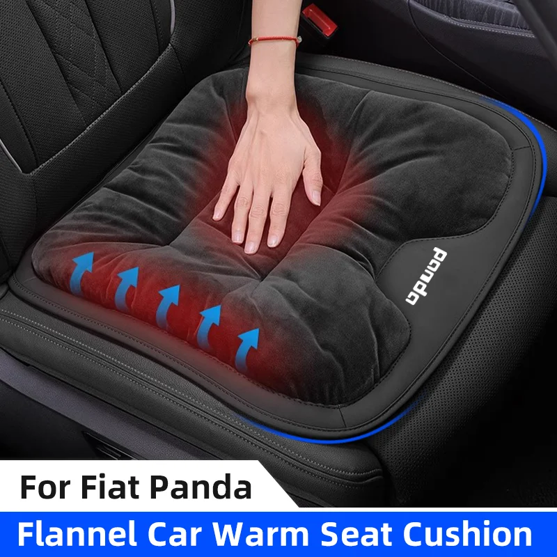 3D Flannel Car Seat Cover For Fiat Panda 2011 2008 2009 Coss4x4 Winter Warm Car Seat Cushion Anti Slip Auto Front Chair Seat Pad