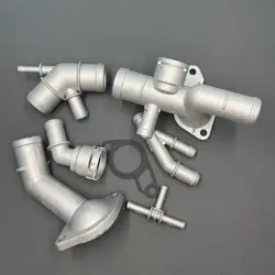 6PCS Car Aluminium Coolant Flange Upgrade Kit For VW Golf MK4 For Jetta GTI 1.8T 2000-2005 For Audi TT 1999-2006 A3 06A121133J