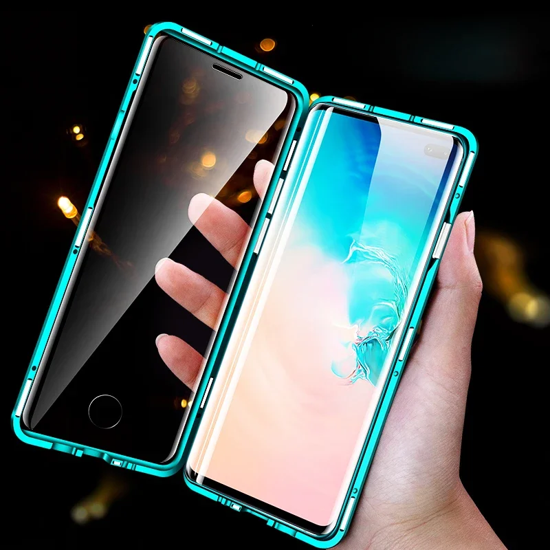 

360 Protect Magnetic Case for Samsung Galaxy S22 S21 S20 FE S10 Note 20 Lite Ultra Plus Sided Glass Cover