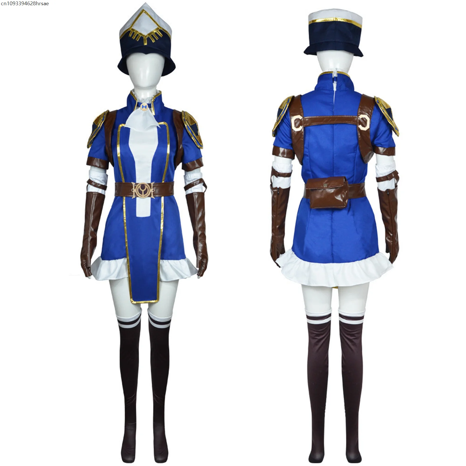 

Game Cosplay Costume Wigs Female Uniform Suit with Hat Halloween Carnival Party Clothes