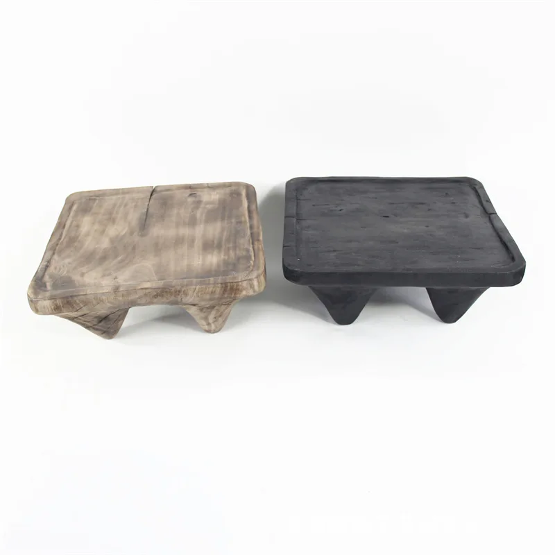 Manufacturers sell handmade wabi-**** wind extreme poverty wind wooden craft coffee table tea table homestay hotel villa