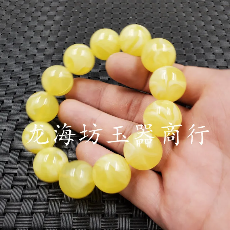 Ornament Bracelet Artificial Beeswax Ball Bracelet Flower Beeswax Bracelet20mm Ball Bracelet Ornament Bracelets