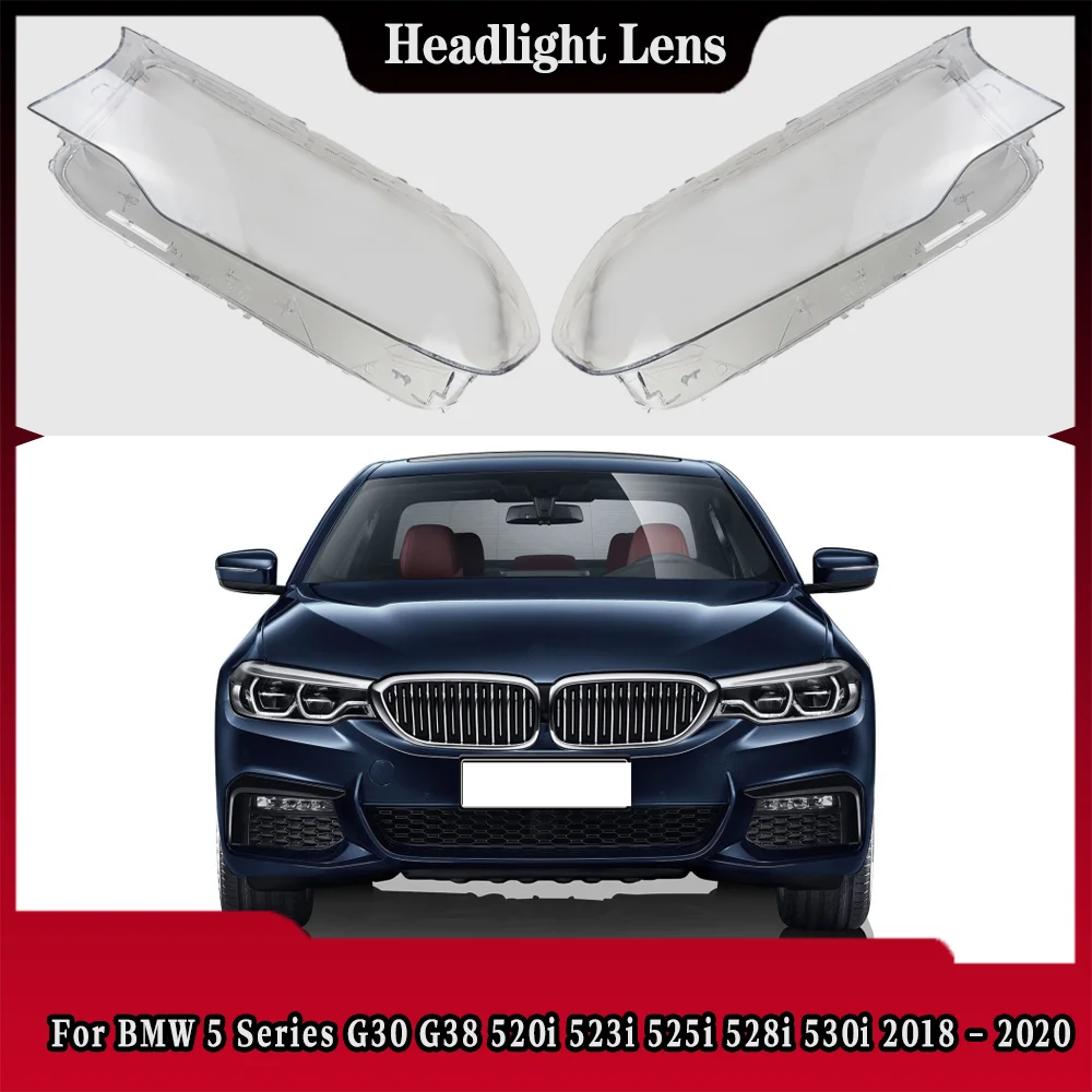 

For BMW 5 Series G30 G38 520i 523i 525i 528i 530i 2018 2019 2020 Transparent Lampshade Plexiglass Replace Original Lens