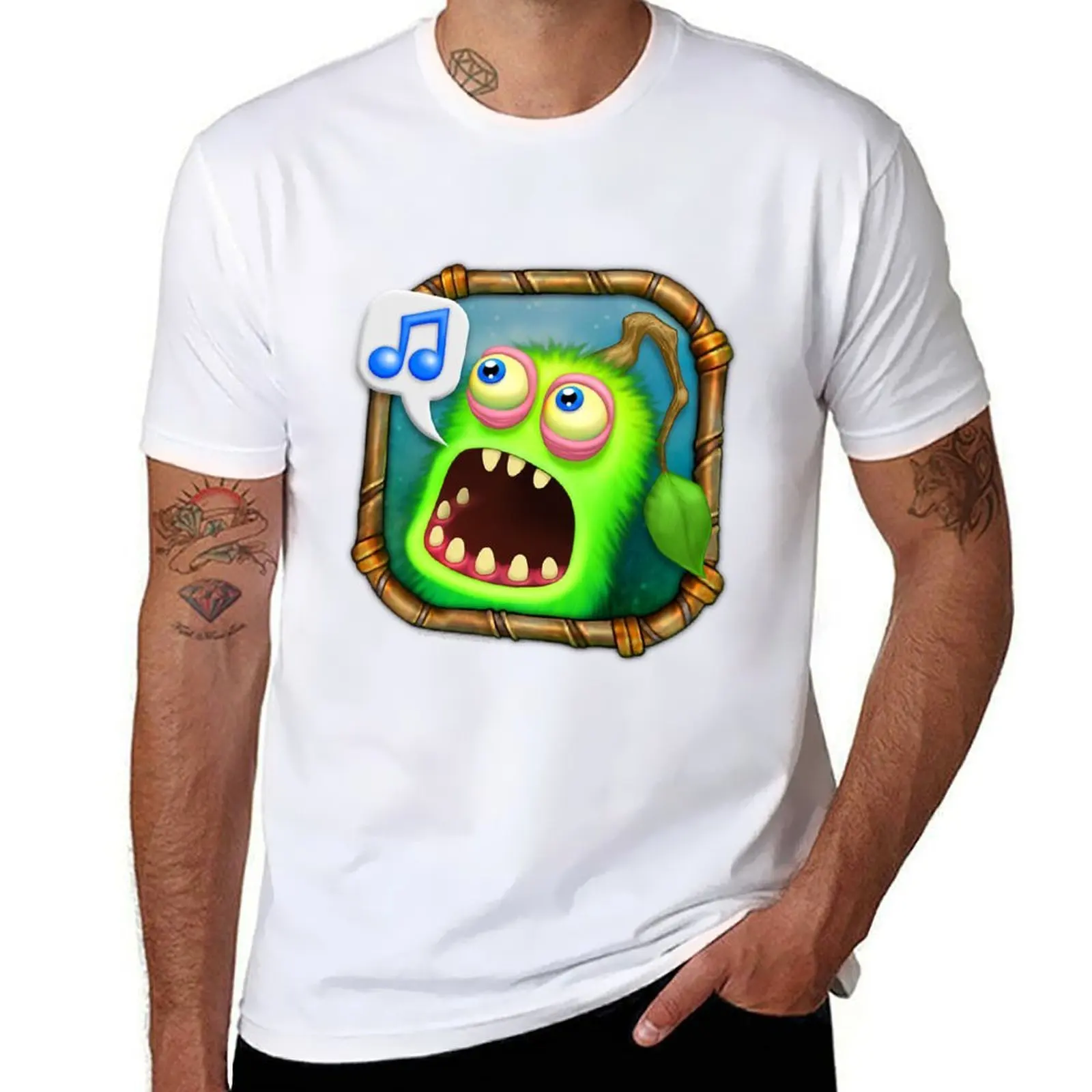 

My Singing Monsters Furcorn Icon T-Shirt Work Duty Casual T-Shirt