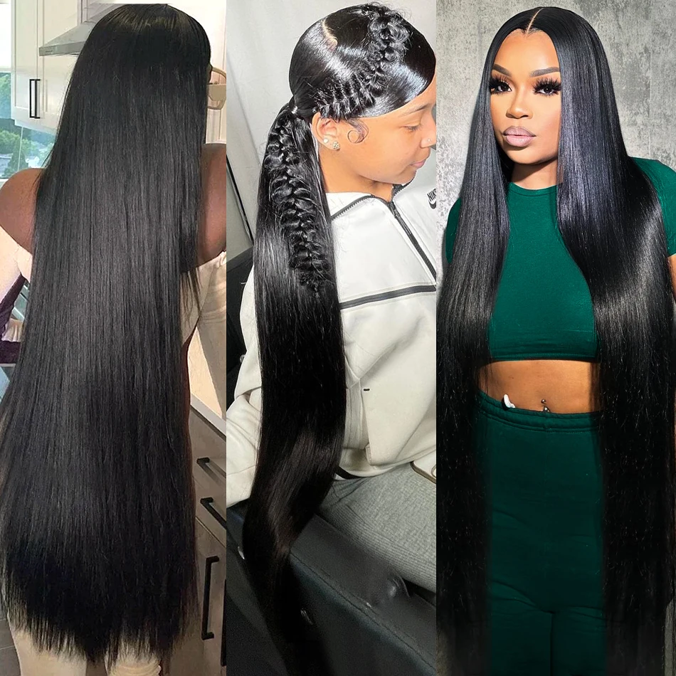 30 32 Inch Human Hair Bundles 10A Indian Hair Bundles Straight Bundles Human Hair Extensions Raw Hair Bundles 30 Inch Bundles