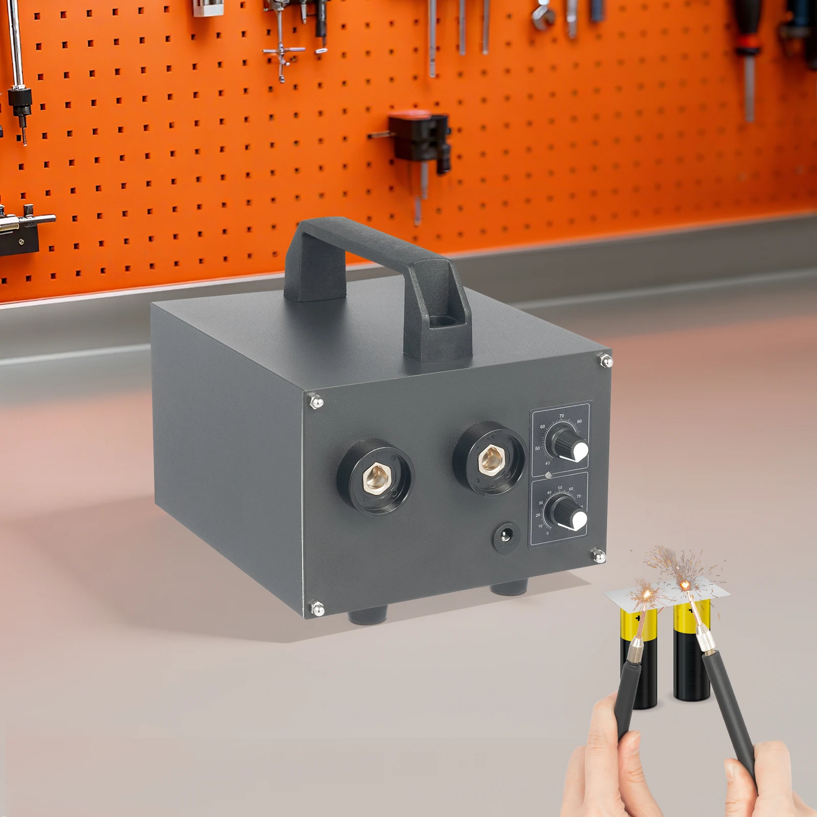 Soudeuse par points CNCEST 6700W, avec coque en aluminium résistante à la corrosion et antirouille, pour la fabrication automobile, l'ingénierie des pipelines, la fabrication de métaux, les travaux de construction exigeants, 7,48*5,91*5,91 pouces