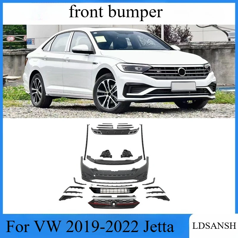 

Подходит для Volkswagen 2019-2022 Sagitar/Jetta модифицированная версия Rline, комплект кузова переднего бампера