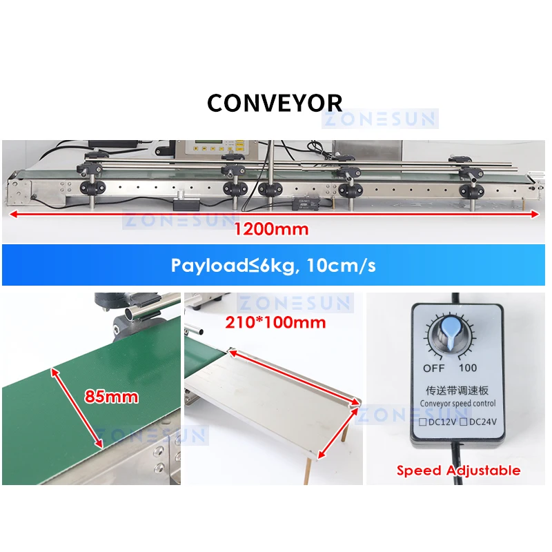 ZONESUN Máquina Automática de Engarrafamento, com Transportador, Juice Beverage PET Liquid Filling Line Equipment, ZS-DTYT160A2, Low Cost