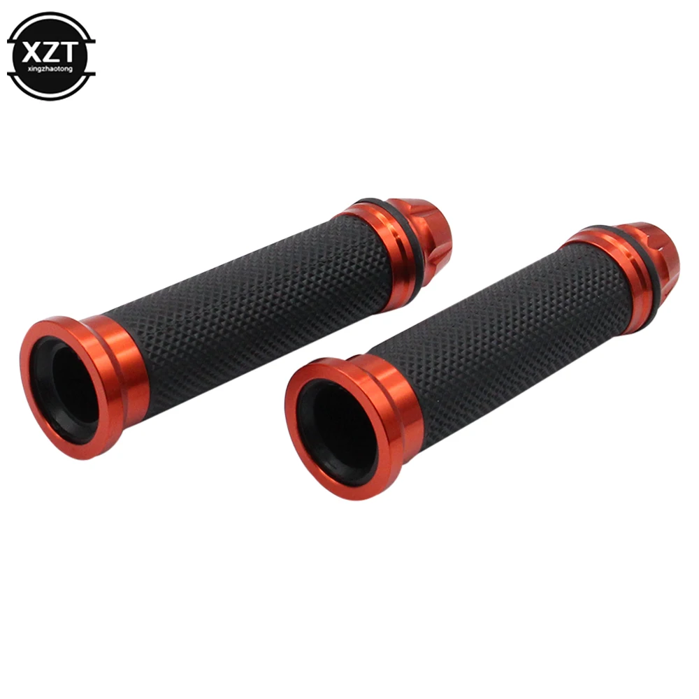 1 Pair 7/8\'\' Anti-Slip Motorcycle grips hand Handlebar Bar Grips Bicycle Rubber Mountain Cycle Handle Handlebar Bar Grips