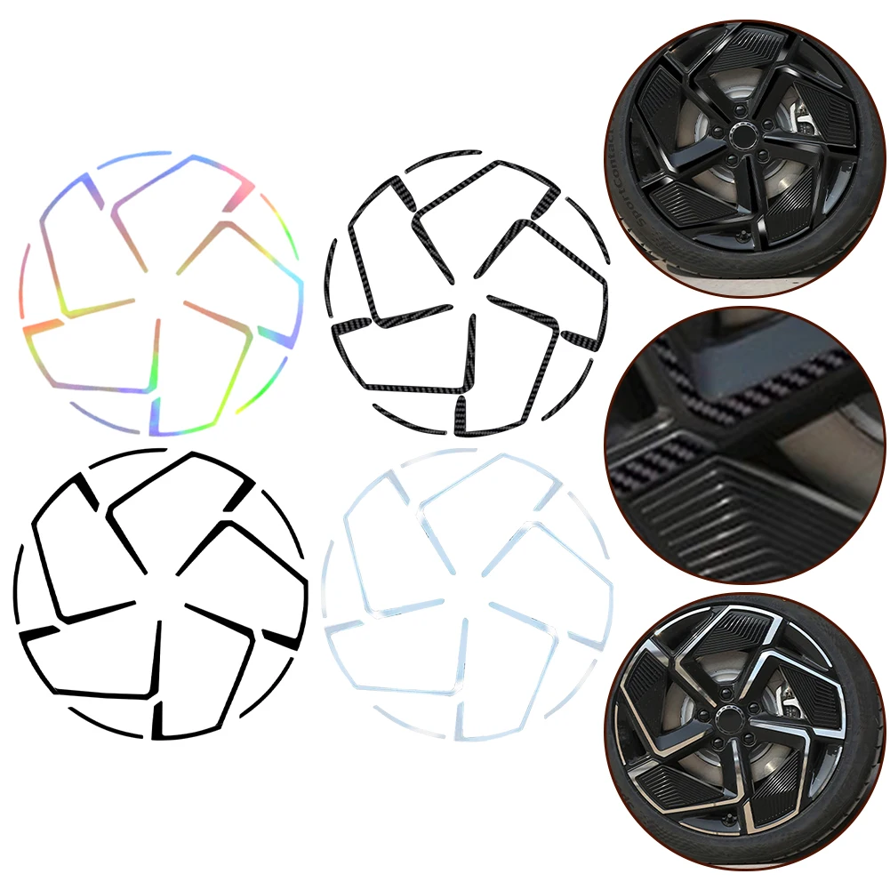 4pcs For BYD Wheel Hub Stickers PVC Prevent Dirt Wheel Hub Stickers Anti-scratch For BYD For SEAL EV 2023