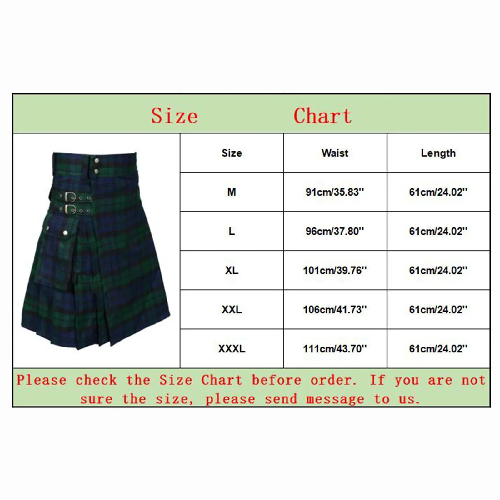 Men\'s Fashion Pleated Skirt Scottish Style Plaid Striped Waistband Contrast Color Pocket Kilt Sports Fillibeg Summer Philabeg