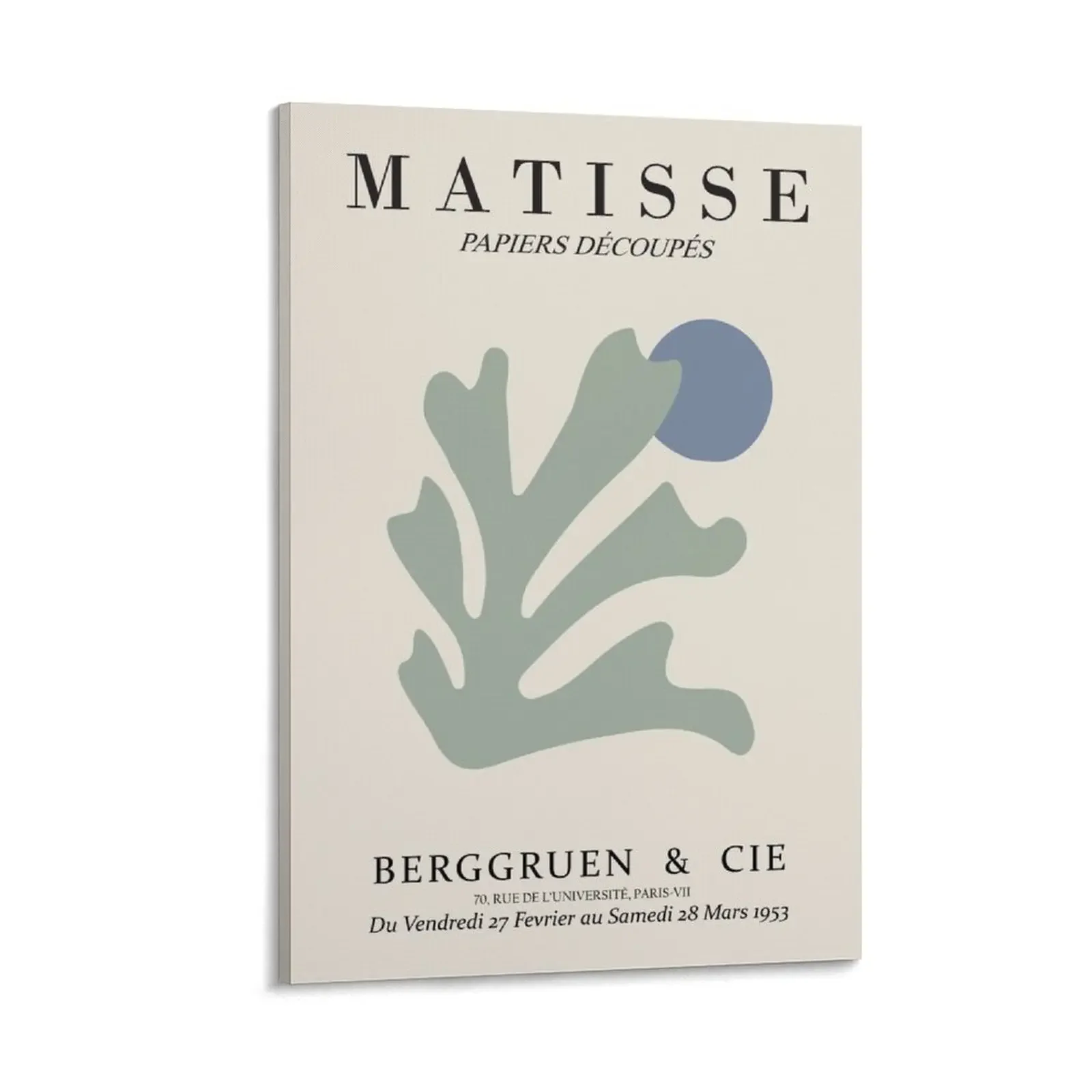 

Henri Matisse - Algae Cutout - Papiers Découpés - New Canvas Painting aesthetic room decor Paintings on the wall