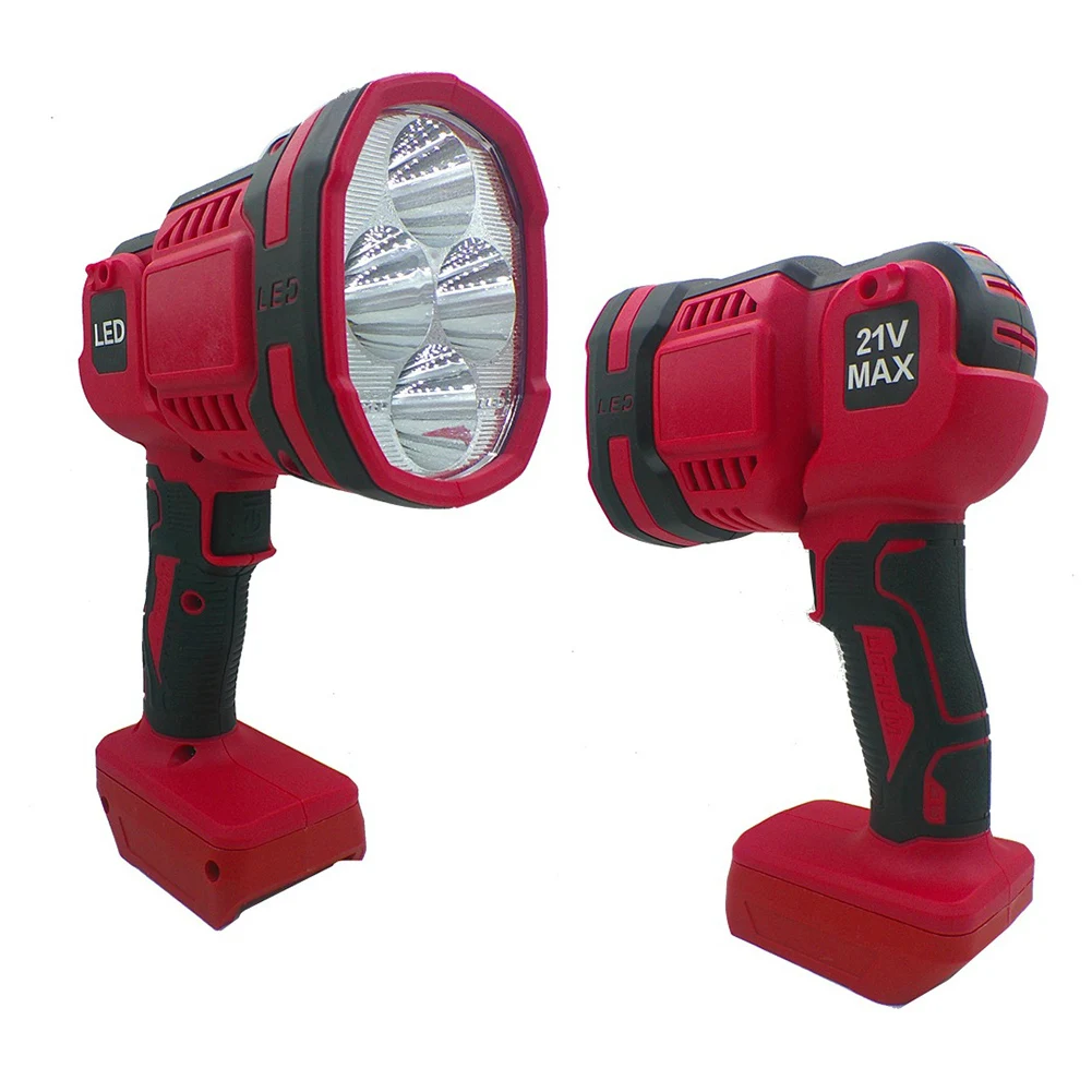 مصباح يدوي LED لاسلكي لبطاريات Worx WA3575، WA3525، WA3578 / ضوء العمل / ضوء التخييم / الضوء الليلي