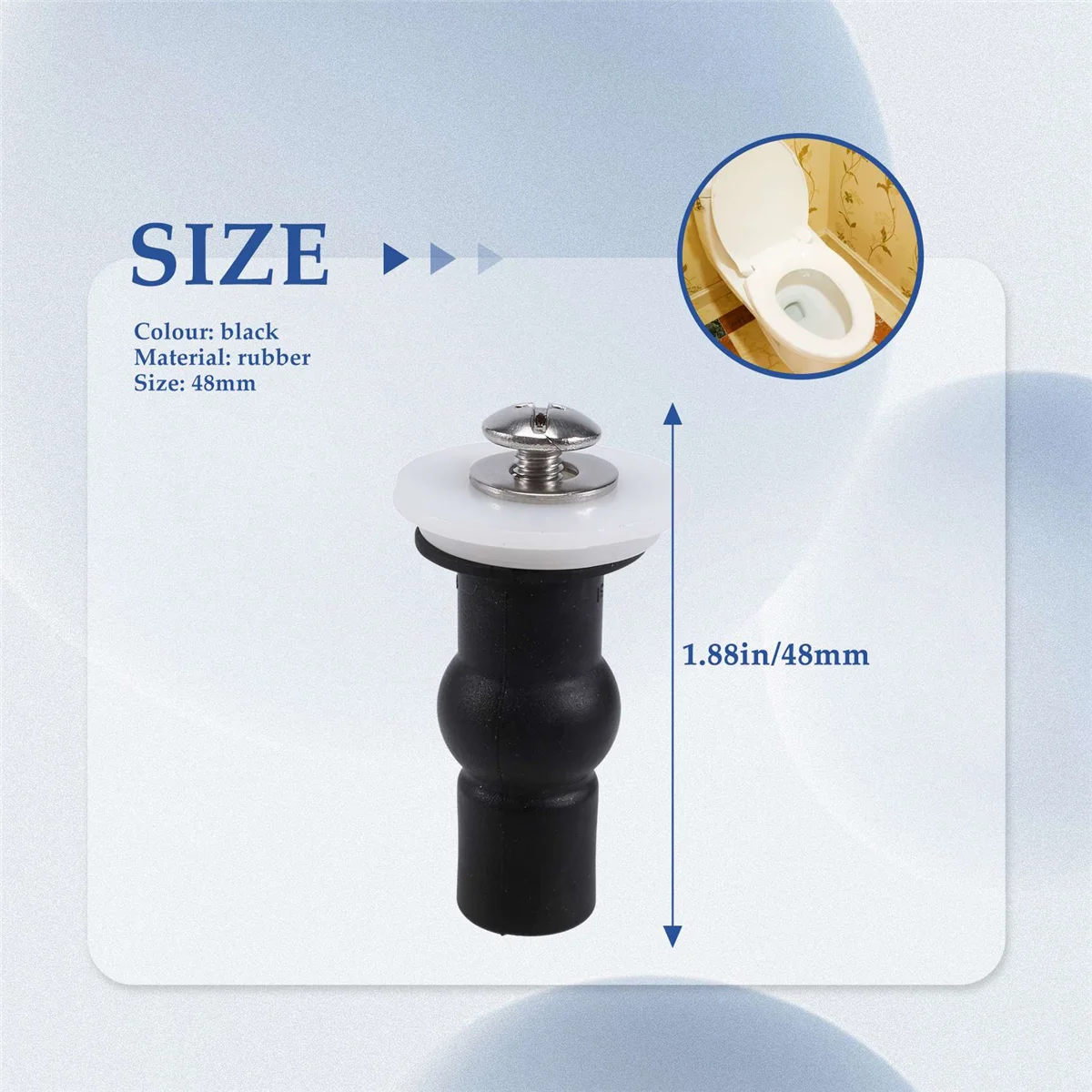 جديد 4 حزمة مسامير مقعد المرحاض مفصلات مقعد المرحاض الترباس توسيع المطاط العلوي المكسرات المسمار المثبتات إصلاح مرحاض تركيبات ثقب أعمى