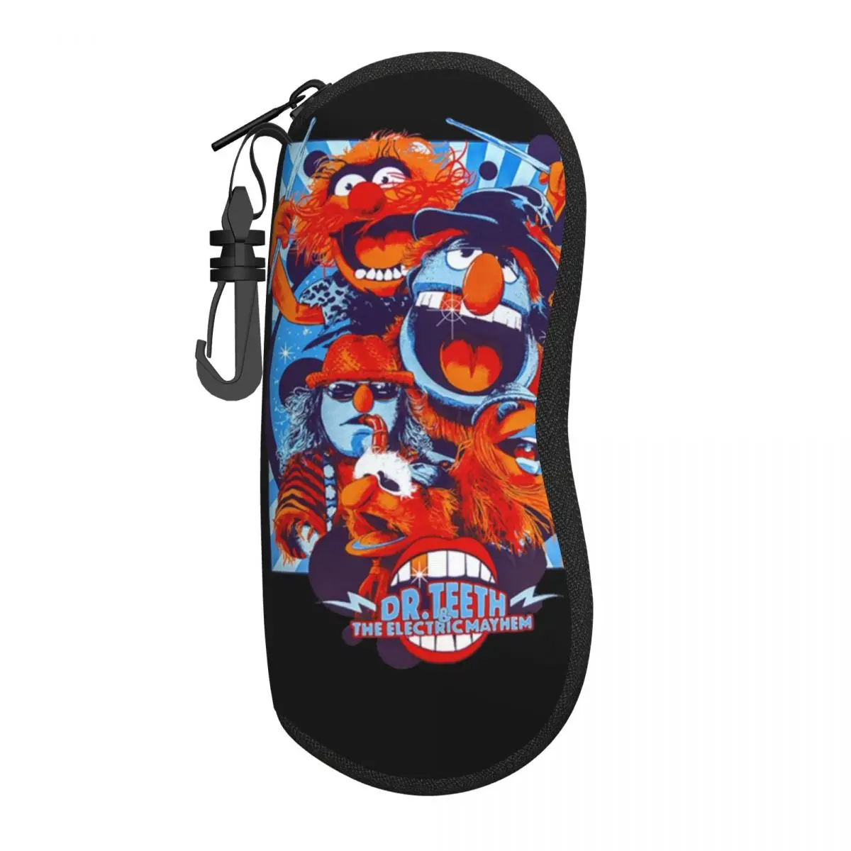 Dr Teeth Poster Muppet Show Glasses Case Protective Zipper Glasses Protector Charming Glasses Box