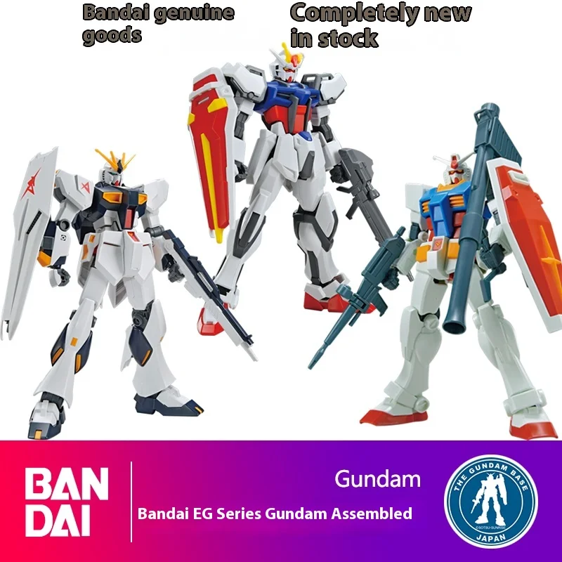 Anime Actiion Figure Bandai Assembled Model 1/144 Rx-78-2 Fully Armed Eg Yuanzu Yun Niu Gao Da Amro Strong Attack Gift For Kids