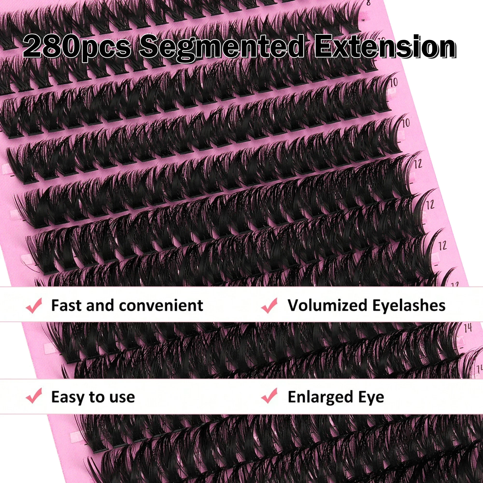 Russian Volume Cluster Lashes  - Eyelash Extension Russian review and price