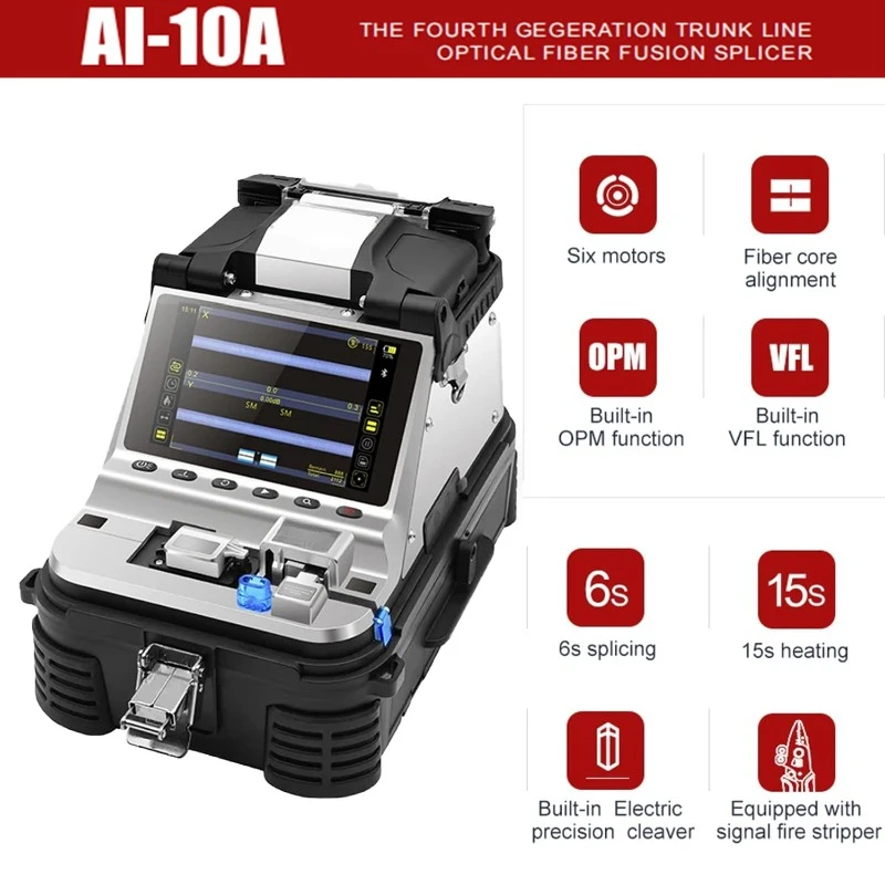 Automatische intelligente Glasfaser-Spleißmaschine und Faserspalter-Set (AI-10), Zuhause.