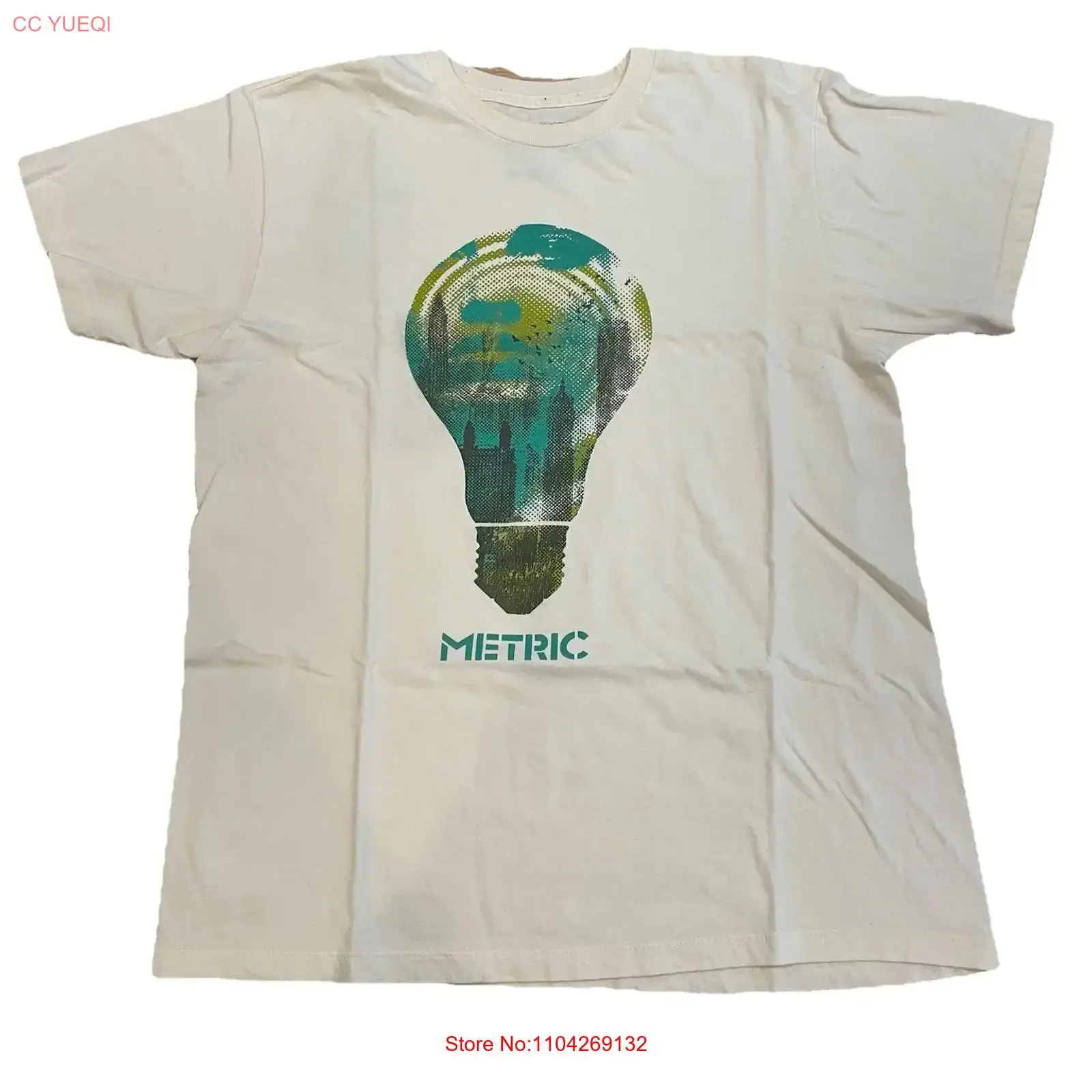 Metric Band T Shirt 2009 MySpace Presents Toronto Merch One Size vintage Washed Slightly Top For Everyday Wear Versatile