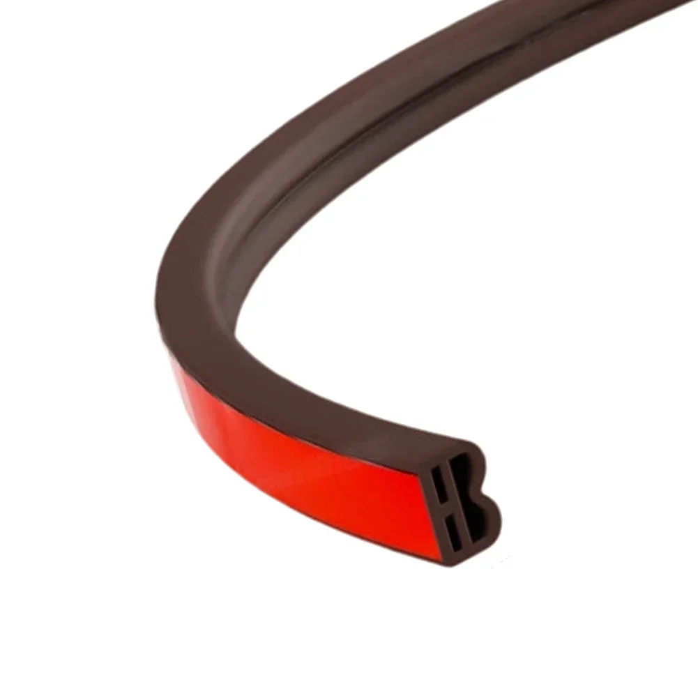 1 Pcs Door And Window Sealing Strips 9mm X 6mm Silicone Weatherstrip For Home Security Soundproofing Draft Proofing