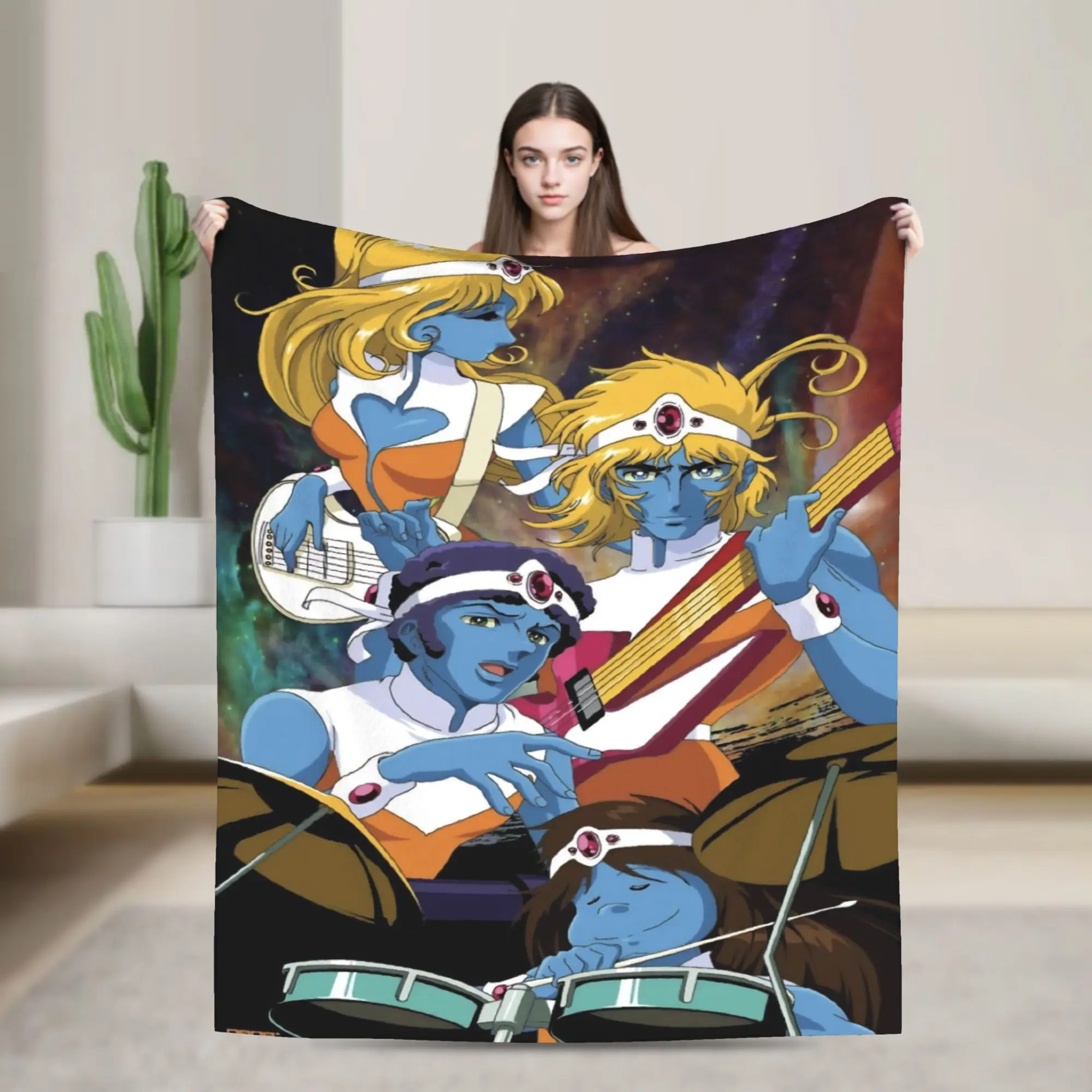 Stella Octave Arpegius Baryl Knitted Blanket Fleece Interstella 5555 Lightweight Throw Blankets for Bedding Couch Bed Rug