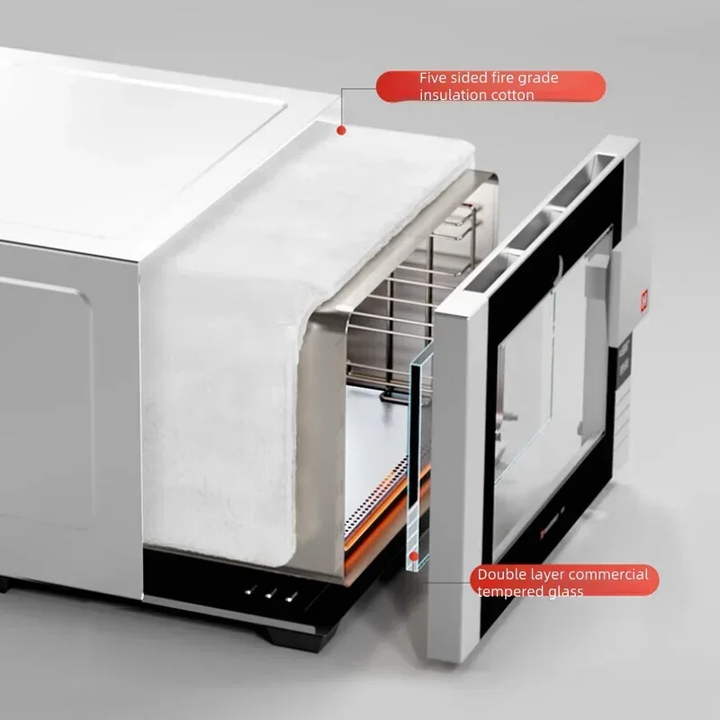 فرن كهربائي ، للاستخدام التجاري ، فرن منتفخ ، قلب مفتوح ، فرن بيتزا ، مخصص للخبز ، 2 في 1