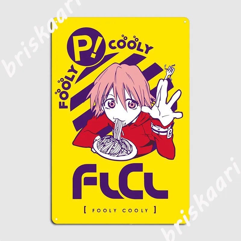 Haruko Flcl Poster Metal Plaque Club Home Painting Décor Create Mural Tin Sign Poster