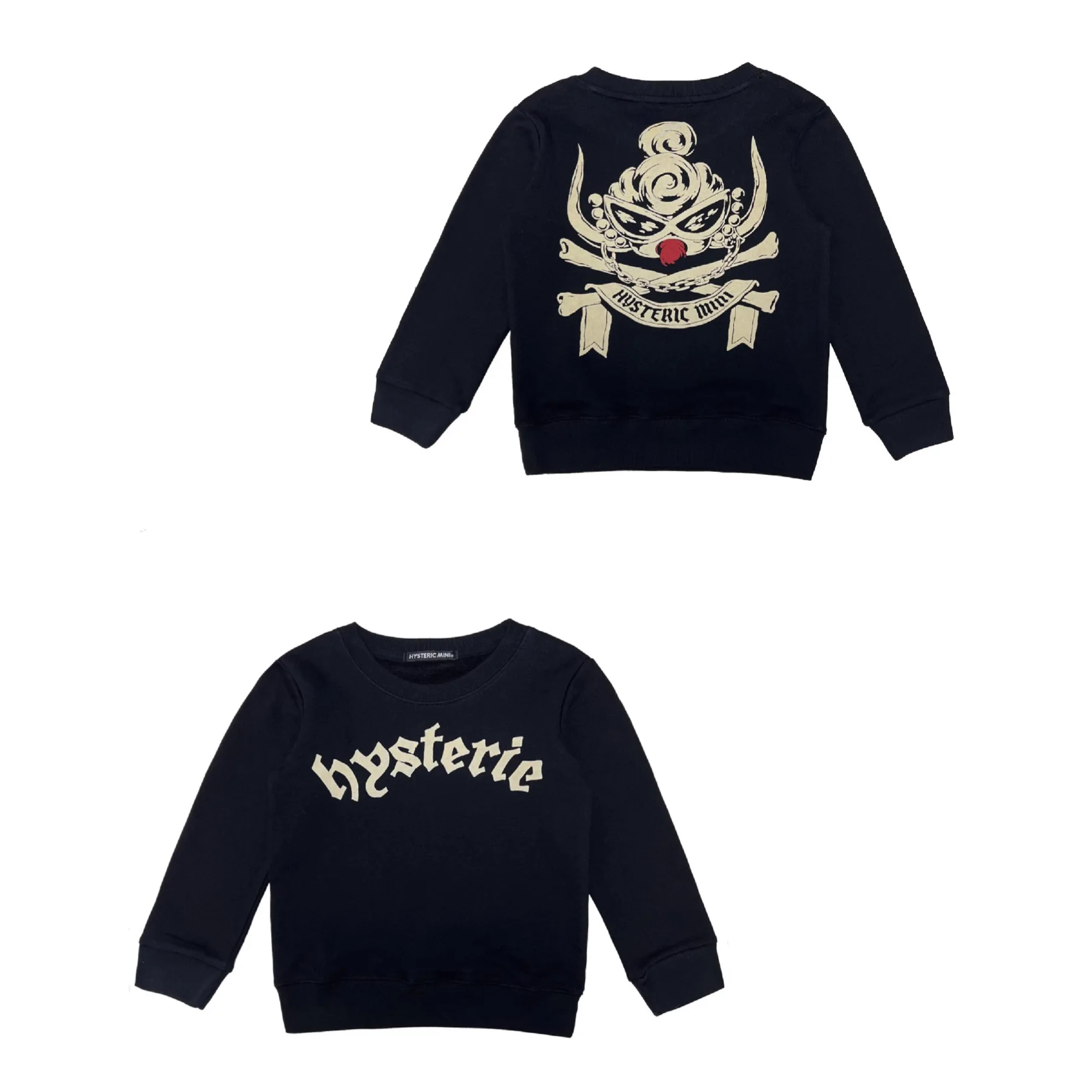 

Girls' Clothing 2025 New Style Black Super Trendy Long Sleeve Sweatshirt for Boys