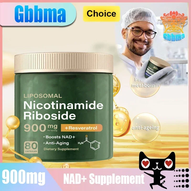 

Nerve protection, delay aging, protect blood vessels NAD+ Supplement - Liposomal Nicotinamide Riboside 900mg, Resveratrol