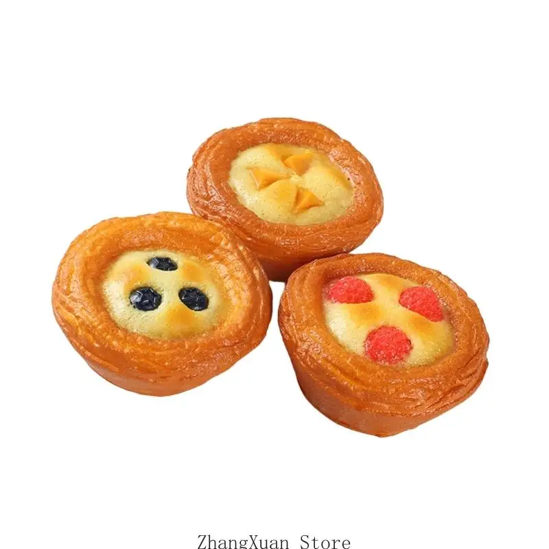 Künstliches Dessertmodell-Set aus PU, Bäckerei-Themendekoration für Regalszenen, Geburtstagsfeiertische, Ladentheken und 3XUF – Detail 10
