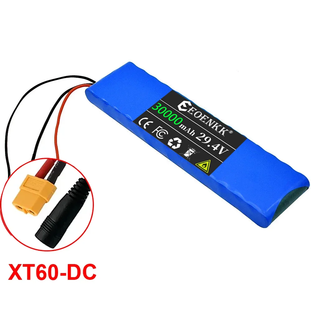 7S2P 29.4V 30000mAh 24v Electric Scooter Battery Lithium Electric Scooter 500W Electric Scooter Battery 24v 7s2p Battery