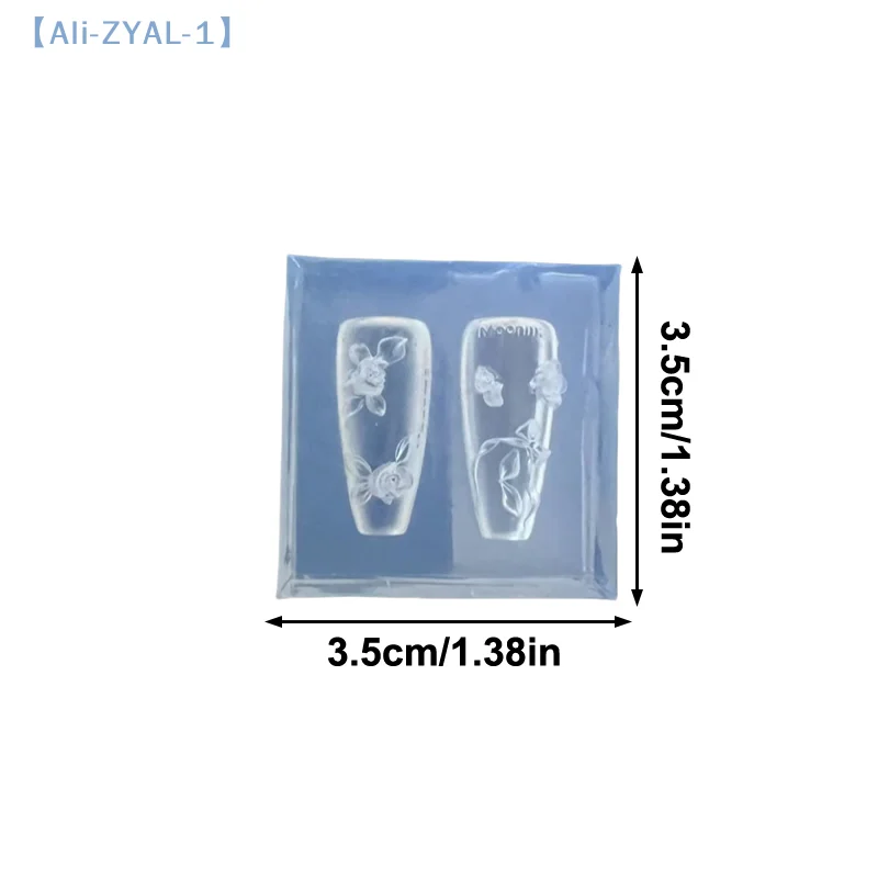 【ZYAL-1】Camelia 3D Bowknot Stampo per unghie in silicone Intaglio di fiori Piastra per timbratura Strumenti per stampi per manicure Decorazioni per nail art
