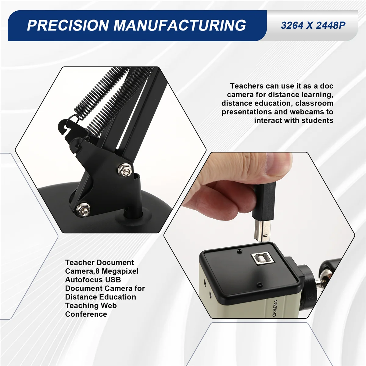 

document camera for chromebook Teacher Document Camera8 Megapixel Autofocus USB Document Camera for Distance Education Teaching