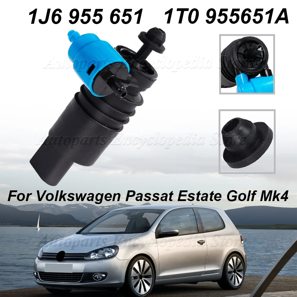 1T0 955651A Car Wiper Front Windshield Wiper Washer Pump Motor For VW Passat Estate Golf Mk4 Focus Polo Tiguan 1J6 955 651