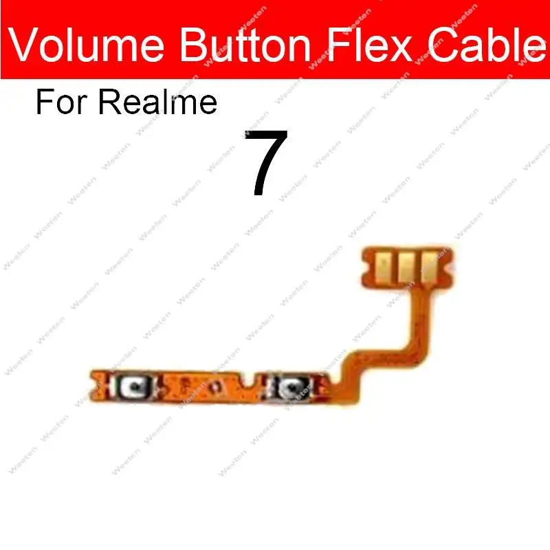 Power Volume Flex Cable For Oppo Realme 6 6i 6Pro 7 7i 7Pro 4G 5G Power Volume Side Key Mini Button Flex Ribbon On Off Parts image 5