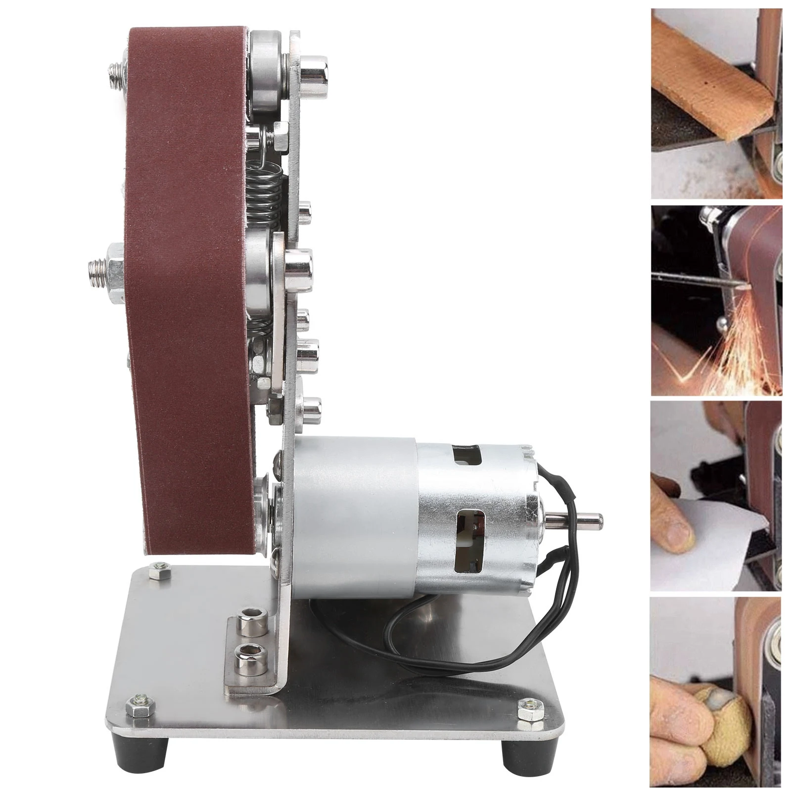

775 Motor Multifunctional Grinder Mini Electric Belt Sander DIY Polishing Grinding Machine