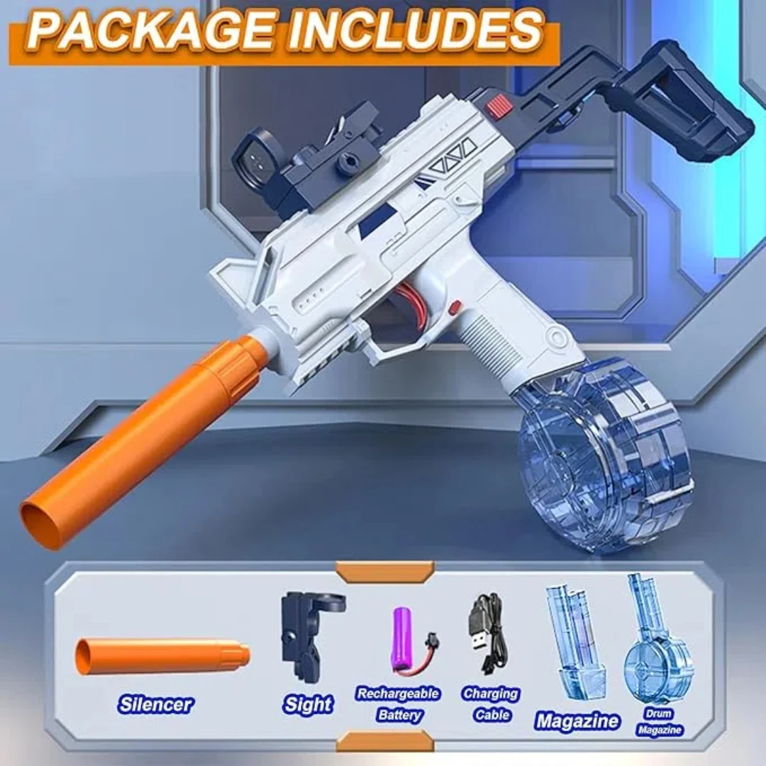 Pistola de agua eléctrica, juguete para adultos y niños, pistola de agua automática para fiesta en la piscina de verano, súper el mejor regalo para niños y niñas
