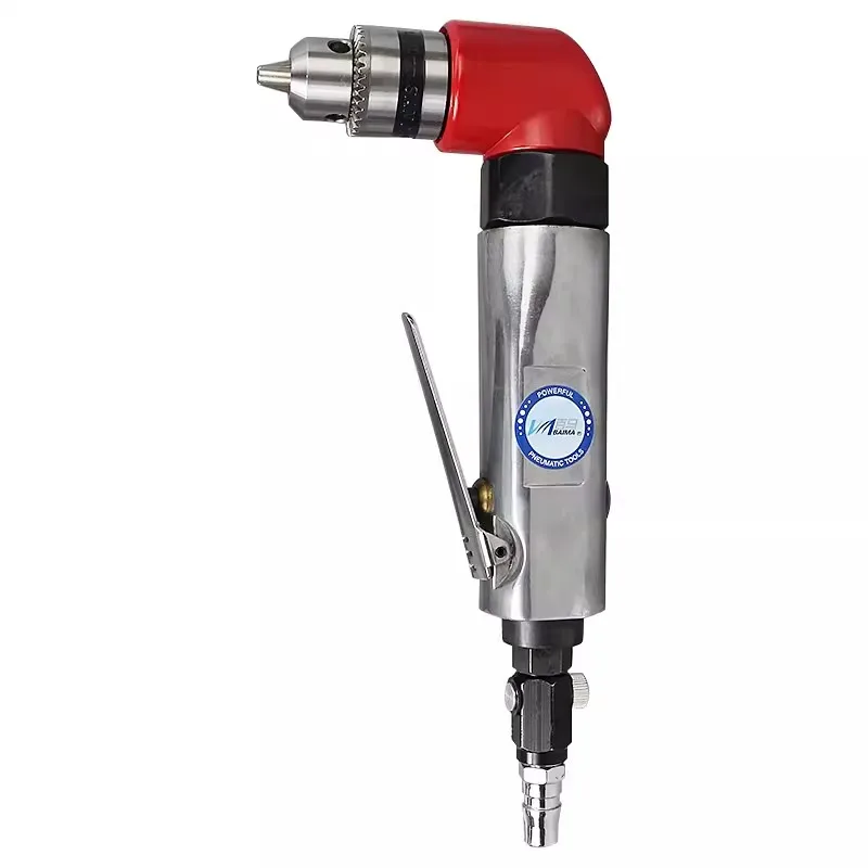Baima Bm-608 Pneumatic Air Drill 90-Degree Air Drill 3/8 Pistol Drill Mixer Elbow Air Gun Drill Grinding 10mm